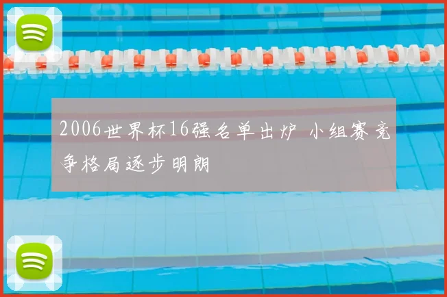 2006世界杯16强名单出炉 小组赛竞争格局逐步明朗