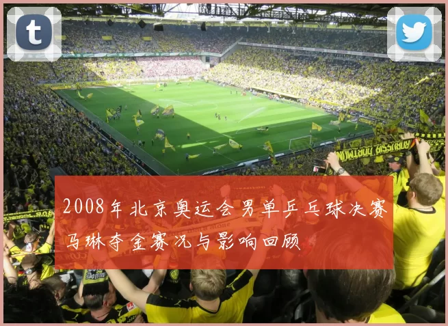 2008年北京奥运会男单乒乓球决赛马琳夺金赛况与影响回顾