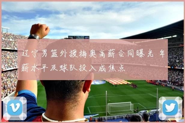 辽宁男篮外援梅奥高薪合同曝光 年薪水平及球队投入成焦点